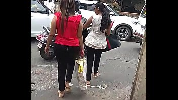 Gujarati Bar Girl followed and her ass filmed by pervert