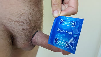 super king condom on my cock