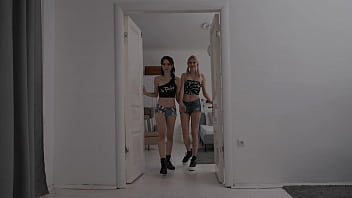 Two horny teens in a dirty group ! Karolina   Kami teenage bitches